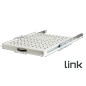 RIPIANO UNIVERSALE PER ARMADIO RACK 19" ESTRAIBILE SU BINARI TELESCOPICI 1 UNITA' GRIGIO 570 MM.