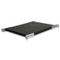 RIPIANO UNIVERSALE PER ARMADIO RACK 19" ALLUNGABILE 570 MM CON 4 AGGANCI NERO RIPIANO UNIVERSALE PER ARMADIO RACK 19" ALLUNGABILE 570 MM CON 4 AGGANCI NERO