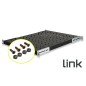RIPIANO UNIVERSALE PER ARMADIO RACK 19" ALLUNGABILE 570 MM CON 4 AGGANCI NERO RIPIANO UNIVERSALE PER ARMADIO RACK 19" ALLUNGABILE 570 MM CON 4 AGGANCI NERO