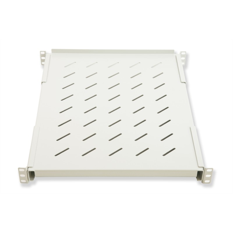 RIPIANO PER ARMADIO RACK 19" ALLUNGABILE 650 MM CON 4 AGGANCI GRIGIO