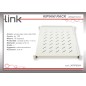 RIPIANO PER ARMADIO RACK 19" ALLUNGABILE 650 MM CON 4 AGGANCI GRIGIO