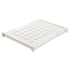 RIPIANO PER ARMADIO RACK 19" ALLUNGABILE 650 MM CON 4 AGGANCI GRIGIO