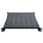 RIPIANO PER ARMADIO RACK 19" ALLUNGABILE 650 MM CON 4 AGGANCI NERO