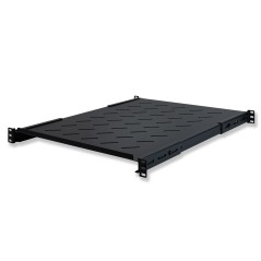 RIPIANO PER ARMADIO RACK 19" ALLUNGABILE 650 MM CON 4 AGGANCI NERO
