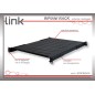 RIPIANO PER ARMADIO RACK 19" ALLUNGABILE 650 MM CON 4 AGGANCI NERO