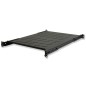 RIPIANO PER ARMADIO RACK 19" ALLUNGABILE 650 MM CON 4 AGGANCI NERO