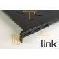 RIPIANO PER ARMADIO RACK 19" ALLUNGABILE 650 MM CON 4 AGGANCI NERO