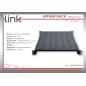 RIPIANO PER ARMADIO RACK 19" ALLUNGABILE 650 MM CON 4 AGGANCI NERO