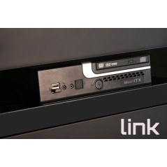 RIPIANO UNIVERSALE PER ARMADIO RACK 19" ESTRAIBILE SU BINARI TELESCOPICI 1 UNITA' NERO 650MM.