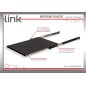RIPIANO UNIVERSALE PER ARMADIO RACK 19" ESTRAIBILE SU BINARI TELESCOPICI 1 UNITA' NERO 650MM.