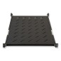 RIPIANO UNIVERSALE PER ARMADIO RACK 19" ESTRAIBILE SU BINARI TELESCOPICI 1 UNITA' NERO 650MM.