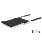 RIPIANO UNIVERSALE PER ARMADIO RACK 19" ESTRAIBILE SU BINARI TELESCOPICI 1 UNITA' NERO 650MM.