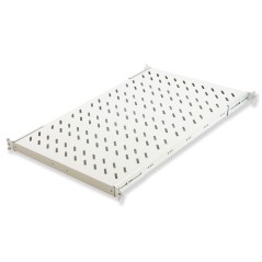 RIPIANO UNIVERSALE PER ARMADIO RACK 19" ALLUNGABILE 720 MM CON 4 AGGANCI GRIGIO