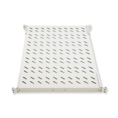 RIPIANO UNIVERSALE PER ARMADIO RACK 19" ALLUNGABILE 720 MM CON 4 AGGANCI GRIGIO
