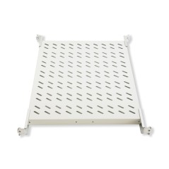 RIPIANO UNIVERSALE PER ARMADIO RACK 19" ALLUNGABILE 720 MM CON 4 AGGANCI GRIGIO