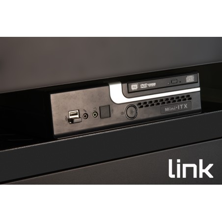 RIPIANO UNIVERSALE PER ARMADIO RACK 19" ALLUNGABILE 720 MM CON 4 AGGANCI NERO