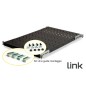 RIPIANO UNIVERSALE PER ARMADIO RACK 19" ALLUNGABILE 720 MM CON 4 AGGANCI NERO RIPIANO UNIVERSALE PER ARMADIO RACK 19" ALLUNGABILE 720 MM CON 4 AGGANCI NERO