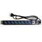 ARMADIO ALLOGGIAMENTO 16 NOTEBOOK O TABLET COLORE NERO CON 2 MULTIPRESE CON 16 PORTE USB 5 VOLT 3,4A E 1 MULTIPRESA 8 PORTE UNIV