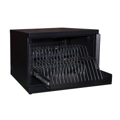 ARMADIO ALLOGGIAMENTO 16 NOTEBOOK O TABLET COLORE NERO CON 2 MULTIPRESE CON 16 PORTE USB 5 VOLT 3,4A E 1 MULTIPRESA 8 PORTE UNIV