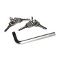 ARMADIO ALLOGGIAMENTO 45 TABLET CON RUOTE MULTIPRESE INCLUSE VENTOLE DI RAFFREDDAMENTO PORTA IN ACCIAIO TRAFORATA COLORE GRIGIO