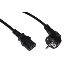 CAVO ALIMENTAZIONE MT. 1.80 SPINA TEDESCA 90 GRADI 250 V PRESA IEC VDE
