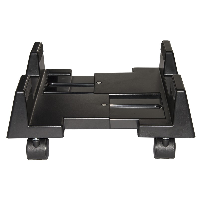 SUPPORTO COMPUTER VERTICALE CON RUOTE COLORE NERO