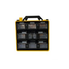 VALIGETTA 12 COMPARTIMENTI ESTRAIBILI PER ATTREZZI, MINUTERA, ECC MISURE (LXPXA) 30X28X15