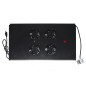 MODULO 4 VENTOLE A SOFFITTO COLORE NERO CON TERMOSTATO PER ARMADI 22/42U PROFONDI 800-1000 LINK