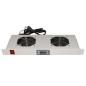 MODULO 2 VENTOLE RAFFREDDAMENTO CON DISPLAY GRIGIO