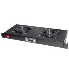 MODULO 2 VENTOLE RAFFREDDAMENTO CON DISPLAY NERO
