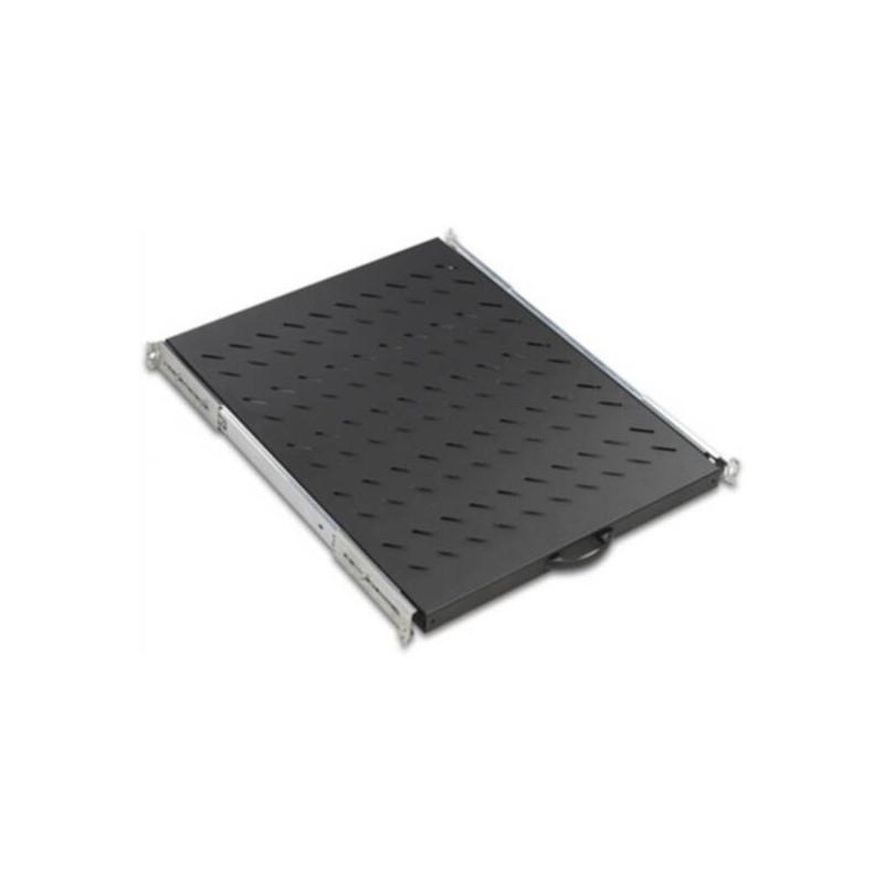 RIPIANO UNIVERSALE PER ARMADIO RACK 19" PROFONDITA' 735 MM. ALLUNGABILE COLORE NERO