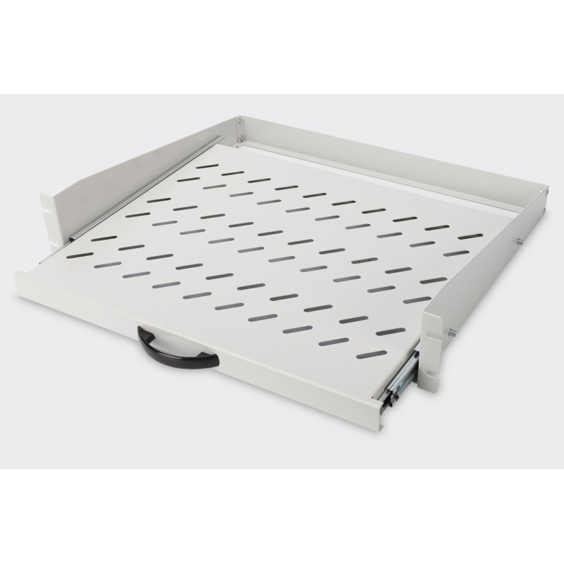 RIPIANO PER ARMADI RACK ESTRAIBILE 2U 367MM PER MONTANTI FRONTALI DIGITUS GRIGIO