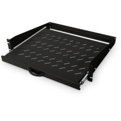 RIPIANO PER ARMADI RACK ESTRAIBILE 2U 367MM PER MONTANTI FRONTALI DIGITUS NERO