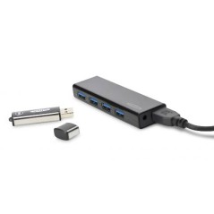 HUB 4 PORTE USB 3.0 CON ALIMENTATORE
