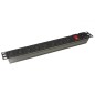 MULTIPRESA ALIMENTAZIONE PER RACK 19" CON 8 PRESE FEMMINA C13 CON PRESA C14 PER CAVO (NON INCLUSO)
