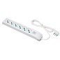 MULTIPRESA CON INTERRUTTORE CAVO NT 1,5 SPINA ITALIANA 16A 90° CON 6 PRESE BIPASSO ITA/SCHUKO COLORE BIANCO
