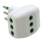 SPINA TRIPOLARE ITALIANA 10A CON 3 PRESE TRIPOLARI ITALIANE 10A