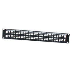 PATCH PANEL 2 UNITA 48 PORTE VUOTE PER RACK 19"