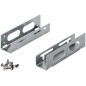COPPIA FRAME UNIVERSALE IN METALLO CON VITI HD 3,5 PER MONTAGGIO SU ALLOGGIAMENTI 5.25