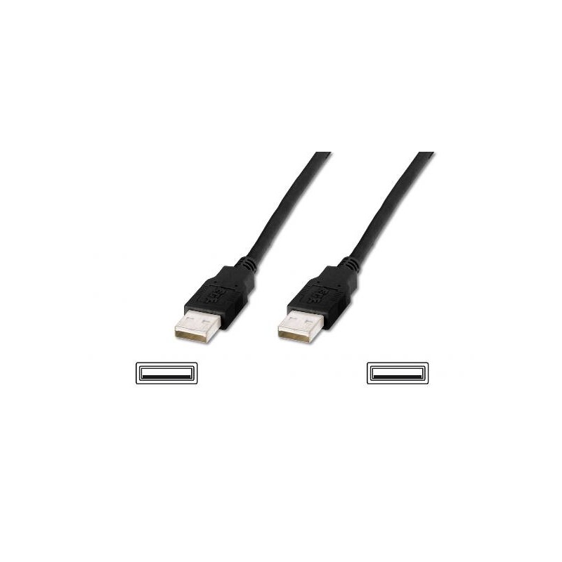 CAVO USB 2.0 CONNETTORI 2XA MASCHIO MT. 1 - COLORE NERO