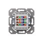 PRESA DOPPIA A INCASSO RJ 45 CATEGORIA 5E SCHERMATA STP CM 8 X 8 (DN-9001/B5-N)