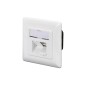 PRESA DOPPIA A INCASSO RJ 45 CATEGORIA 5E SCHERMATA STP CM 8 X 8 (DN-9001/B5-N)