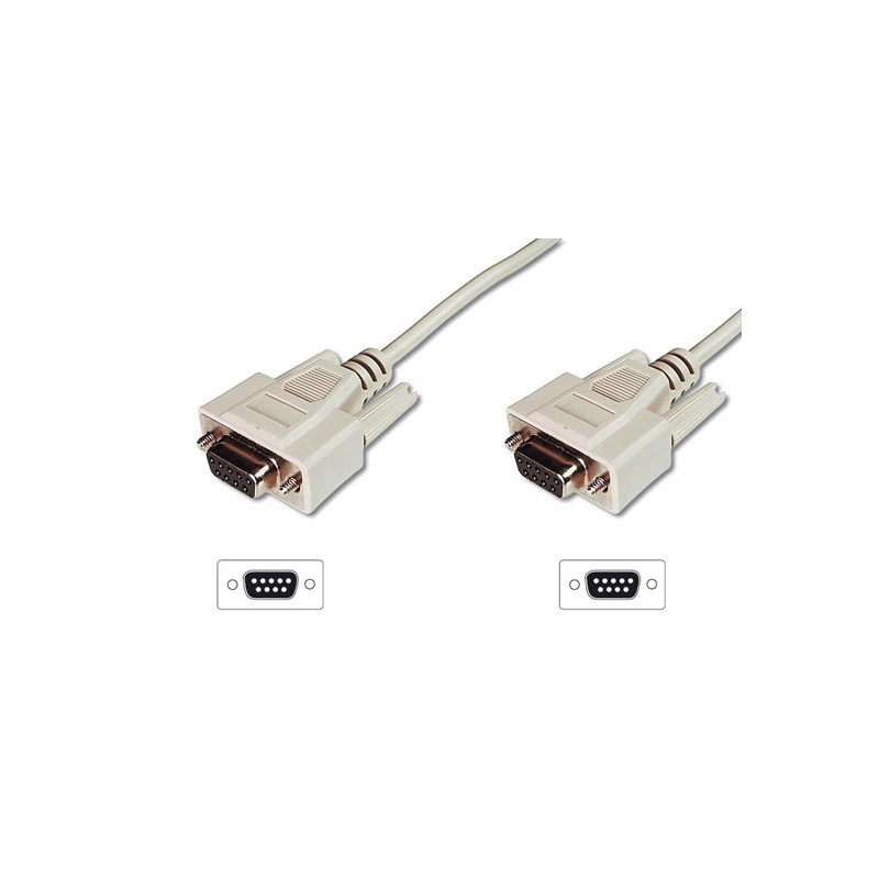 CAVO PROLUNGA 9 POLI (PER MODEM MOUSE ECC.) CUSTODIE PRESSOFUSE VITI LUNGHE CONNESSIONI DRITTE FEMMINA/FEMMINA MT.2