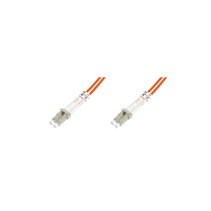 CAVO FIBRA OTTICA LC A LC MULTIMODE OM2 DUPLEX 50/125 MT.3