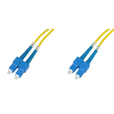 CAVO FIBRA OTTICA SC A SC SINGLEMODE DUPLEX 9/125 MT.1