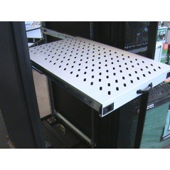 RIPIANO PER ARMADIO ESTRAIBILE SU BINARI TELESCOPICI 1 UNITA' PROFONDITA' 720 MM. GRIGIO RAL 7035 CARICO 80 KG. CON VITI (PER LI