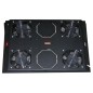 KIT 4 VENTOLE CON TERMOSTATO, 12.8 METRI CUBI CIRCOLAZIONE D'ARIA COLORE NERO PER ARMADI LINEA SERVER