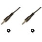 CAVO STEREO CON CONNETTORI MASCHIO/MASCHIO JACK 3.5 MM. MT. 1,50