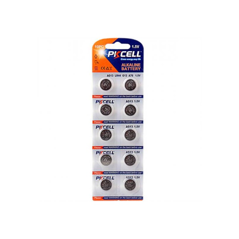 BATTERIE ALCALINE AG13 BLISTER 10 PEZZI