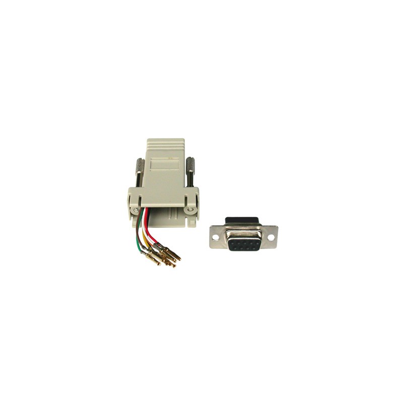 CONNETTORE MODULARE 9 POLI FEMMINA - 8 POLI RJ45